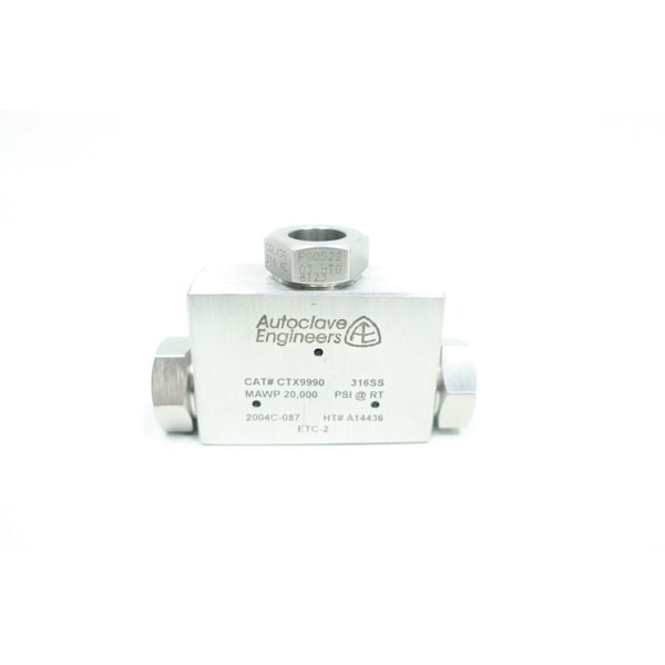 Autoclave Engineers Medium Pressure Fitting 58In 58In 58In Stainless